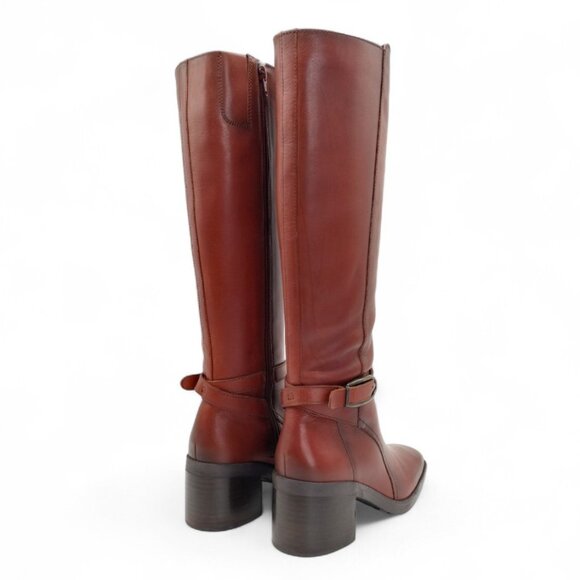 Naturalizer Women's Size 7.5 M Elliot Brown Leather Square Toe Knee High Boots - Picture 13 of 16